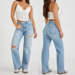 GARAGE - Wide Leg Jean - Maddie Blue T25